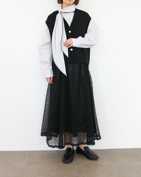 <8/28発売>【SOI-MeME】viscose knit vest
