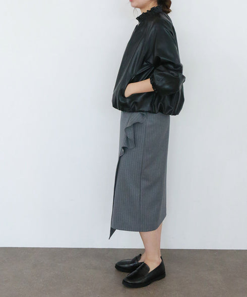 soft eco-leather blouson