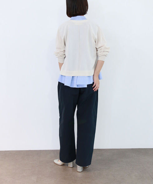 16G paper knit cocoon sleeve cardigan