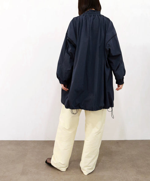 【予約】shirring gather embroidery midi-blouson
