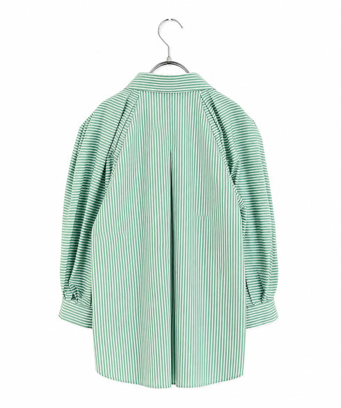 modern strip volume sleeve shirt