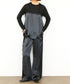 【SOI-MeME】eyelash lace satin drawstring pants