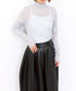 【10/23発売予定】16G sheer wool high neck knit