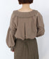 pleats jabot blouse