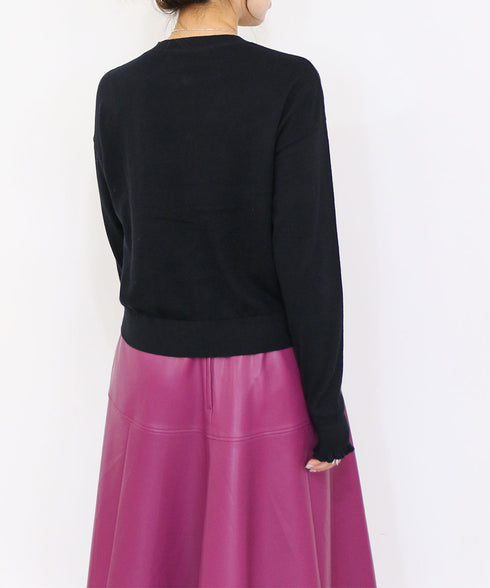 cotton cashmere bijou cardigan