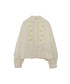 【SOI-MeME】code embroidery pearl blouse