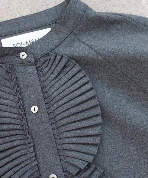 再入荷【SOI-MeME】pleats jabot blouse