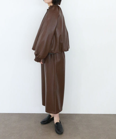 soft eco-leather blouson