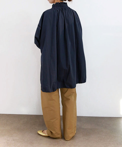 【予約】shirring gather embroidery midi-blouson