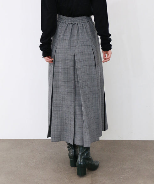 【再入荷】glen check box tuck skirt