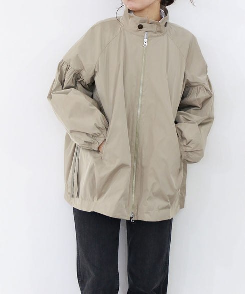 【再入荷】 volume sleeve taffeta mid-blouson