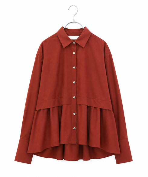 <9/4発売>tuck flare shirt