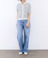 cotton nylon lace color knit cardigan