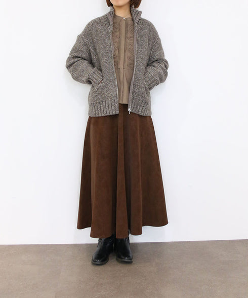 eco-suede circular skirt