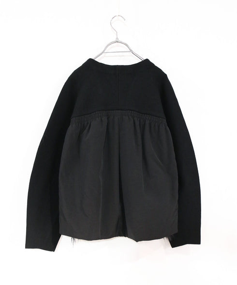 shaggy pocket milano rib jacket