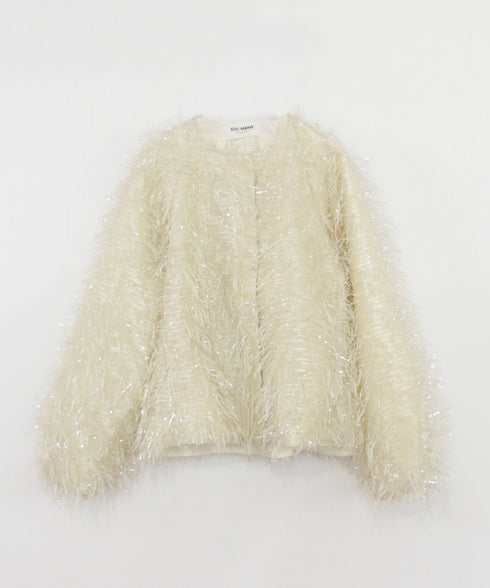 【SOI-MeME】sheer fringe jacket