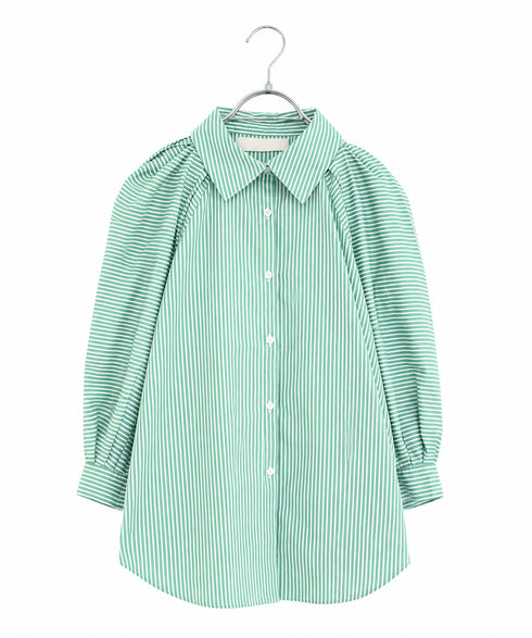 modern strip volume sleeve shirt