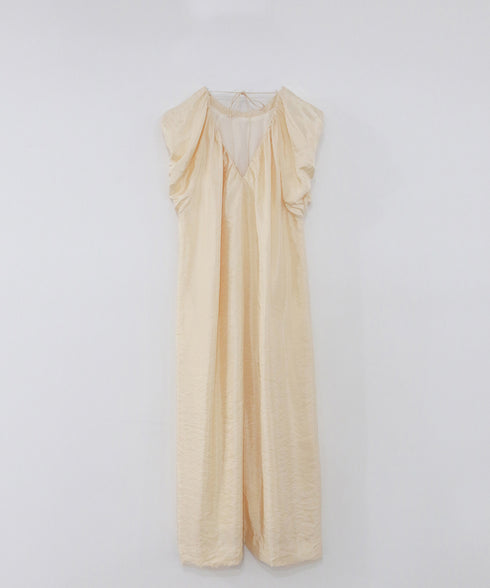 viscose satin balloon dress