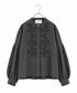 10/16発売予定【SOI-MeME】diamond tuck embroidery modern blouse