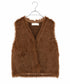 10/16発売予定 2way shaggy knit vest