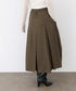 【再入荷】glen check box tuck skirt