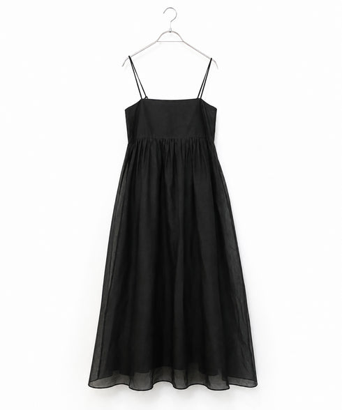 sheer starched cotton 2way cami skirt