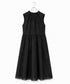 sheer starched cotton 2way gather dress