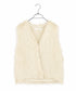 10/16発売予定 2way shaggy knit vest