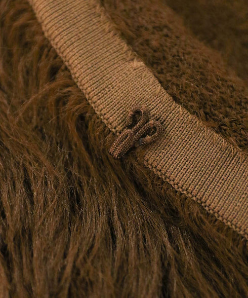 10/16発売予定 2way shaggy knit vest