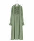 <8/28発売>【SOI-MeME】crystal pleats satin shirt dress