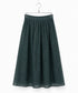 sheer velour flare skirt