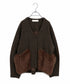 shaggy pocket milano rib jacket