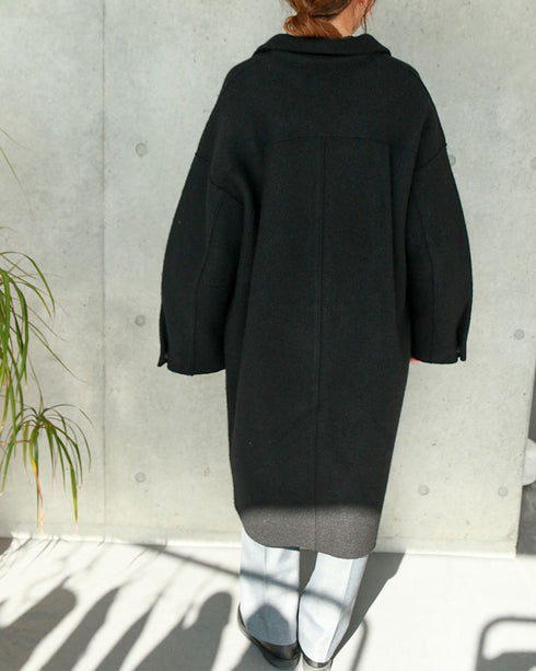 【SOI-MeME】boiled wool knit coat