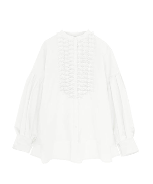 【再入荷】modern tuck frill blouse