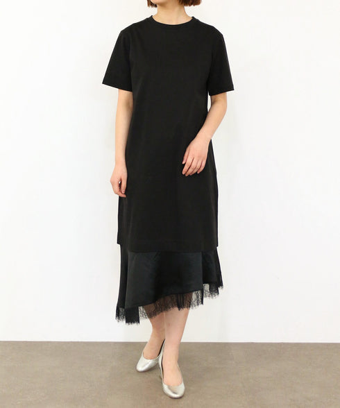 eyelash lace hem cut-one-piece