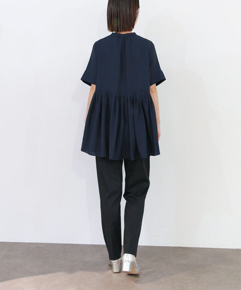 bosom tunic sheer shirt