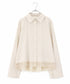 <9/4発売>pearl hem lace flare shirt