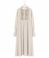 <8/28発売>【SOI-MeME】crystal pleats satin shirt dress