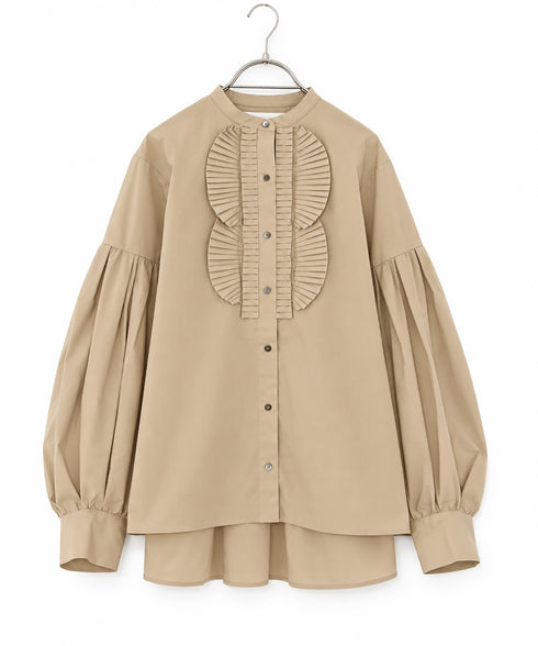 【SOI-MeME】pleats jabot modern sleeve blouse