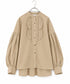 【SOI-MeME】pleats jabot modern sleeve blouse