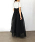 sheer starched cotton 2way cami skirt