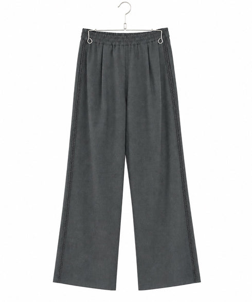 10/16発売予定 【SOI-MeME】diamond tuck embroidery drawstring pants