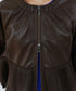 eco leather pleats jacket