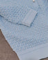 diamond openwork polo knit
