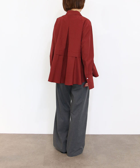 <9/4発売>tuck flare shirt