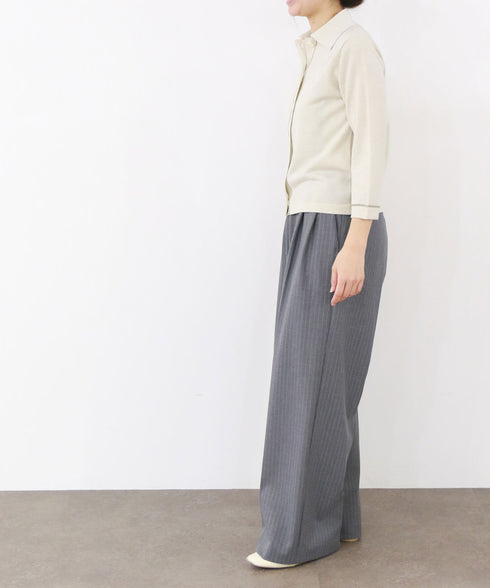 warm pinstripe suspender pants
