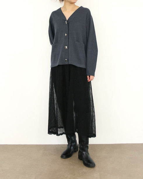 【SOI-MeME】cocoon sleeve bijou cardigan