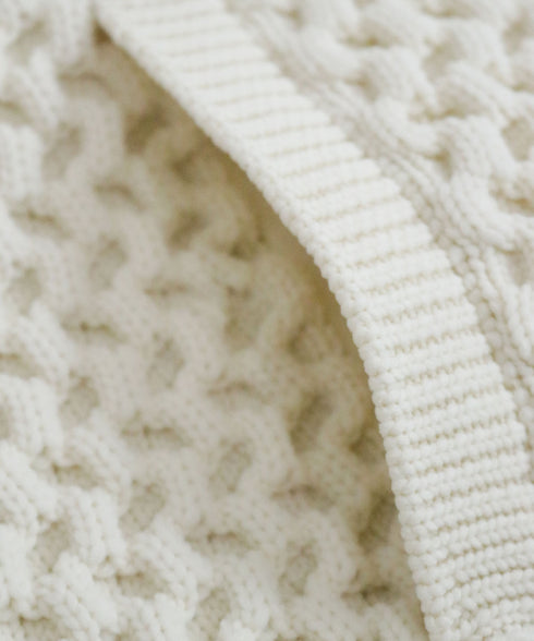 polyester honeycomb knit blouson