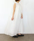 sheer starched cotton 2way gather dress