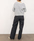 【SOI-MeME】tweed knit fringe jacket